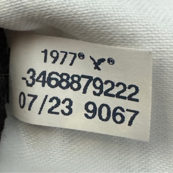 American Eagle Ribbed Mock Neck Long Sleeve Black Top Size S - Picture 5 of 6